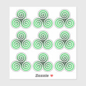 Sticker Triskele vert (Feuille)