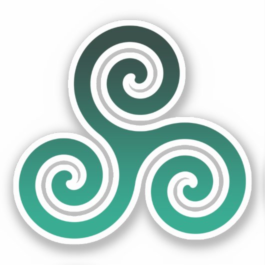 Sticker Triskele vert (Recto)