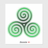 Sticker Triskele vert (Feuille)
