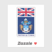 Sticker Tristan da Cunha (Feuille)