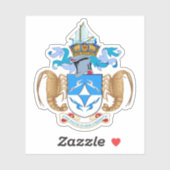 Sticker Tristan da Cunha coat of arms, British Overseas (Feuille)