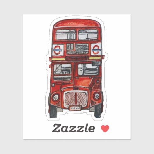 Sticker Trois autobus (Feuille)