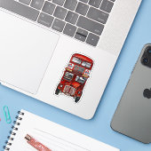 Sticker Trois autobus (Ordinateur portable avec iPhone)