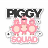 Sticker Trois cochons (Devant)