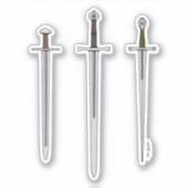 Sticker Trois épées médiévales 2016 (Devant)