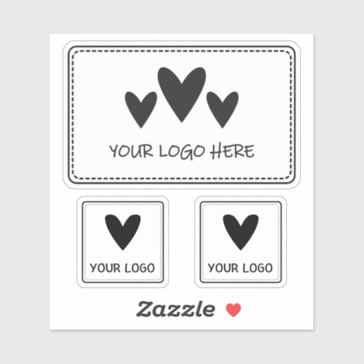 Sticker Trois Logos Rectangle et Carré (Feuille)