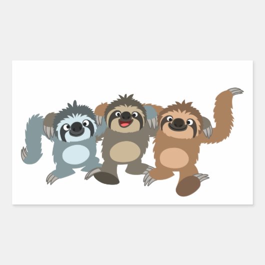 Sticker trois mignons emplacements de dessin (Devant)