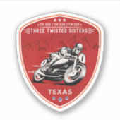 Sticker Trois soeurs tordues, tx 335, tx 336, tx 337 route (Devant)