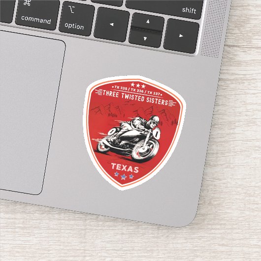 Sticker Trois soeurs tordues, tx 335, tx 336, tx 337 route (Détail)