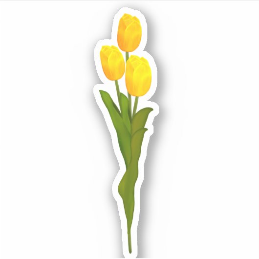 Sticker Trois Tulipes (Devant)