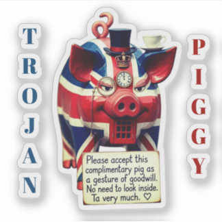 STICKER TROJAN PIGGY