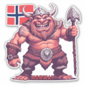 Sticker Troll norvégien (Devant)