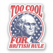 Sticker Trop Cool Pour La Règle Britannique (Recto)