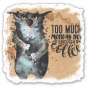 Sticker Trop de lundi   (Devant)