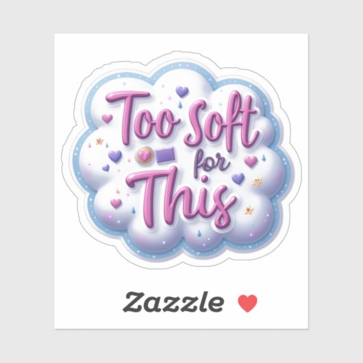 Sticker Trop doux pour ce mignon (Feuille)