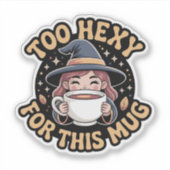 Sticker Trop Hexy pour cette Mug — Thé de sorcière cosy (Devant)