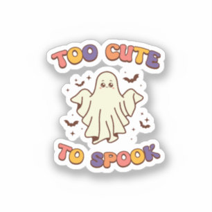 Sticker Trop mignon pour effrayer Halloween