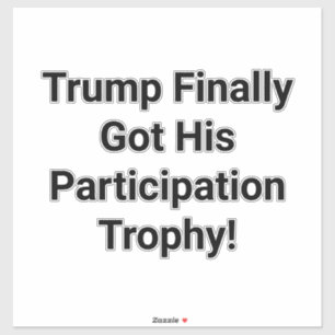 Sticker Trophée de participation Trump Hankamer Artjunkhau