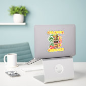 Sticker Tropical Funny Plages Aloha Hawaiian Tiki (Ordinateur portable sur le bureau)