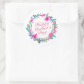 Sticker tropical Happy Mother's Day Floral Frame (Sac)
