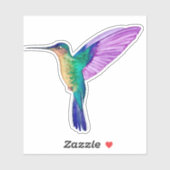 Sticker Tropical Hummingbird (Feuille)