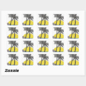Sticker tropische palmboom (Vel)