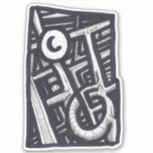 Sticker Trou en un ? (Devant)