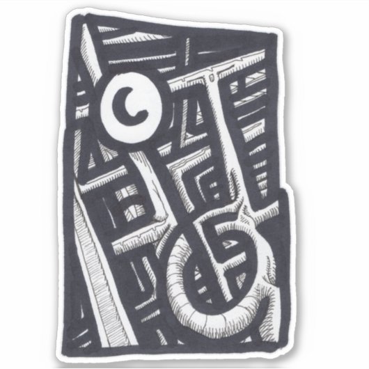 Sticker Trou en un ? (Devant)