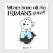 Sticker Trouvez Humanité Westie (Feuille)