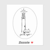 Sticker Trouvez l'autocollant de vinyle léger (Feuille)