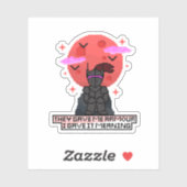 Sticker Trouvez le Chevalier Pixel - Lune Crimson (Feuille)