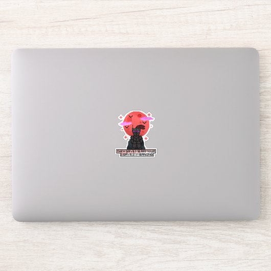 Sticker Trouvez le Chevalier Pixel - Lune Crimson (Ordinateur)