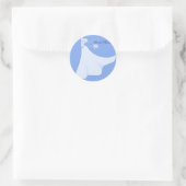 Sticker Trouwjurk Bruidsfeestje (Tas)