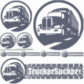 Sticker TruckerSucker - Vous avez coupé la feuille d'autoc (Devant)