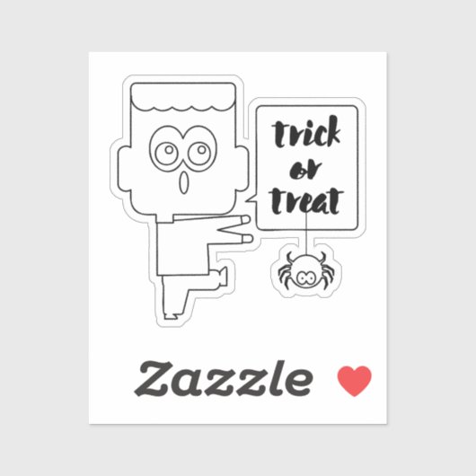 Sticker Truco o trato (Feuille)