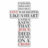 Sticker True love (Devant)