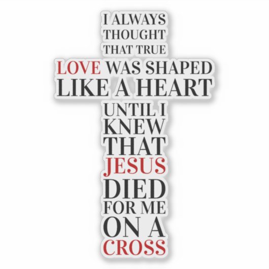 Sticker True love (Devant)