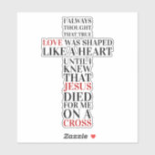 Sticker True love (Feuille)