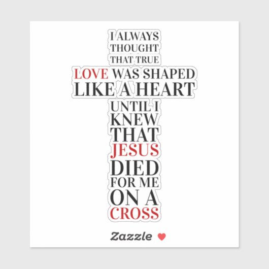 Sticker True love (Feuille)