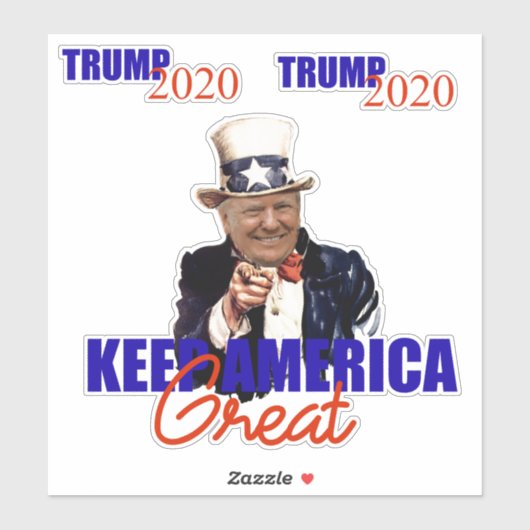 STICKER TRUMP 2020 GARDER L'AMÉRIQUE GRAND (Feuille)