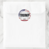 Sticker Trump 2024, drapeau patriotique américain (Sac)