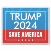 Sticker Trump 2024 Save America Graphic (Devant)