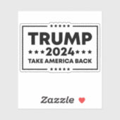 Sticker Trump 2024 : Trump et l'Amérique (Feuille)