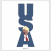 Sticker Trump 2024 USA (Feuille)