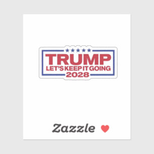 Sticker Trump 2028 : Continuons