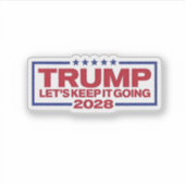 Sticker Trump 2028 : Continuons (Devant)