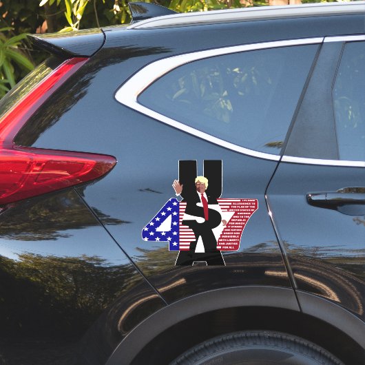 Sticker Trump 47 USA (Coté voiture)