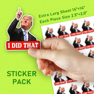 Sticker Trump a fait ce drôle anti-trump 30 pièce