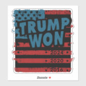 Sticker Trump a gagné 2024 (Feuille)