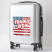 Sticker Trump a gagné 2024 (Sur valise)